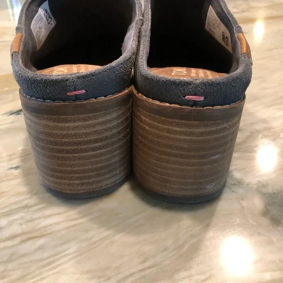 Toms Suede block heel Mules - Picture 4 of 6